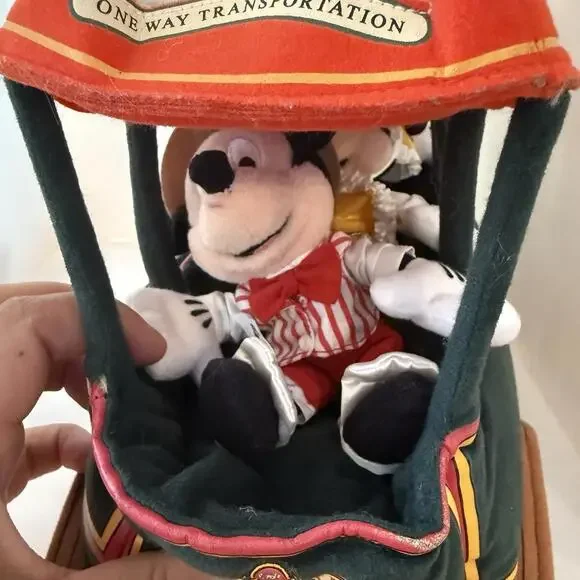 Disney Main Street Trolley Bean Bag Set  Walt World 12 Inch Mickey Mouse Minnie - Picture 4 of 6